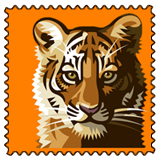 tiger stamp